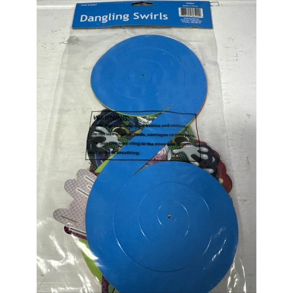 12 Alien Attack‎ Whirls: UFO Space Hanging Swirl Party Decorations Kids Birthday
